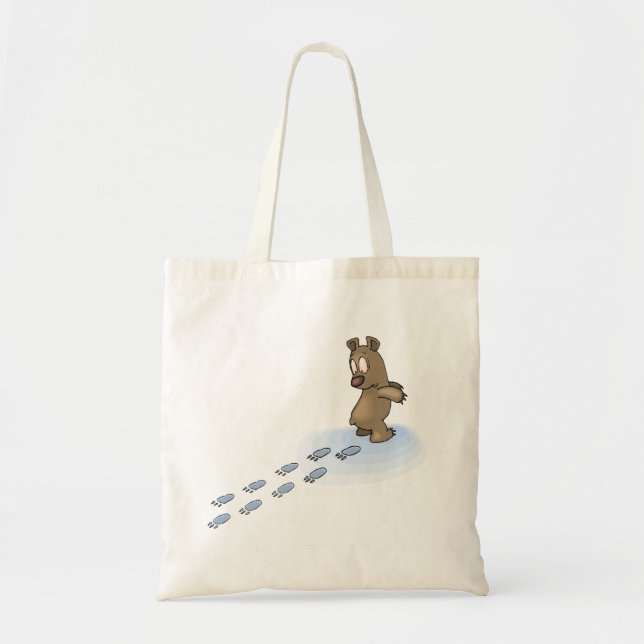 Bear Tracks Tote Bag (Front)