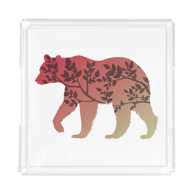 Bear Tree Acrylic Tray (Front)