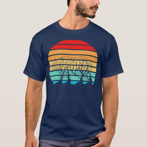 Bear Tree on sunset dog T_Shirt