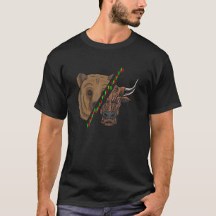 Bear Vs. Bull Crypto Chart Analysis Cryptocurrency T-Shirt