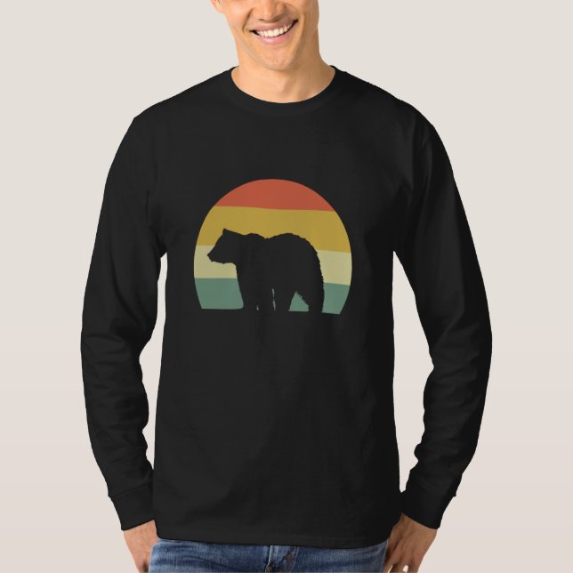 Bear Walking Zoologist T-Shirt (Front)