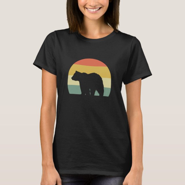 Bear Walking Zoologist T-Shirt (Front)