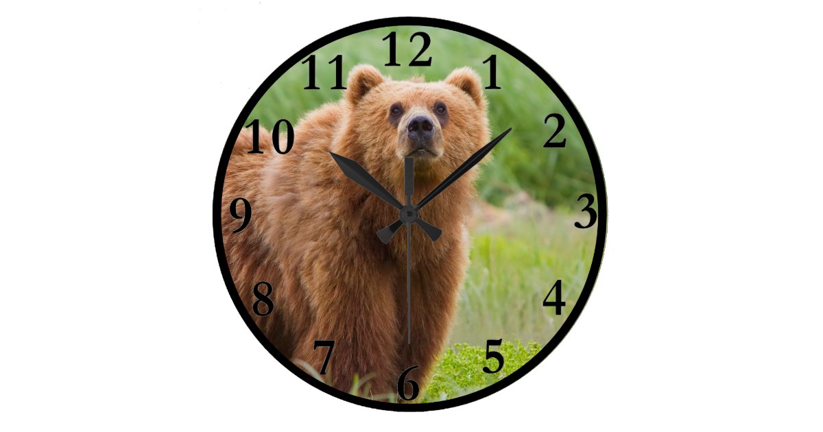 bear kitchen wall clock