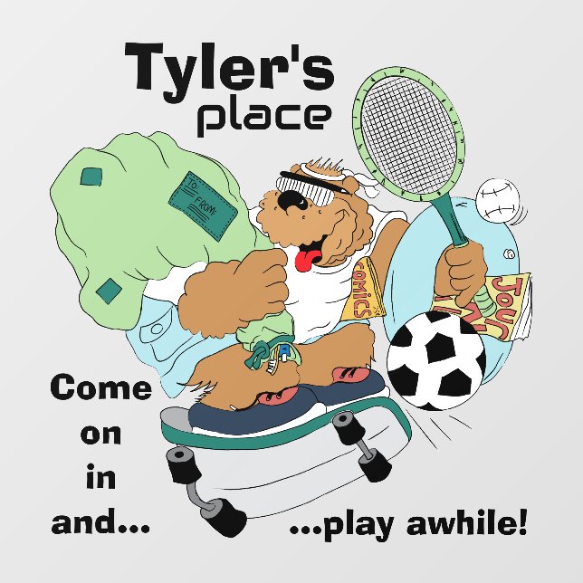 Bear  wall decal  (Front)