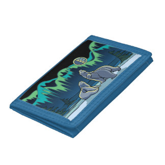 Bear Wallet Tribal Bear Northen Lights Wallets