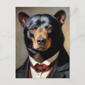 Bear Wearing a Suit Postcard