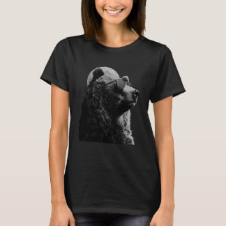 Bear Wearing Sunglasses Wildlife Forest Bear Anima T-Shirt