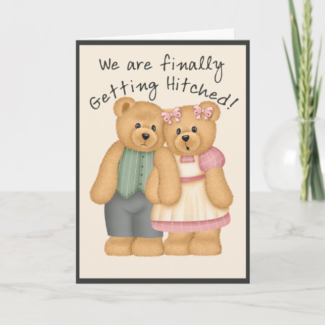 Bear Wedding Invitation (Front)