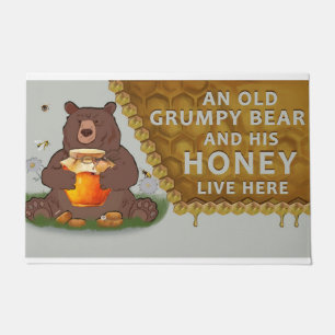Bear Welcome Mat, Bear Doormat, Bear Lover Gifs Doormat