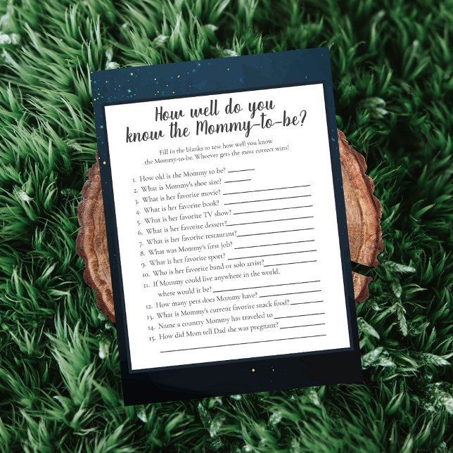 Bear Who Knows Mommy Best Baby Shower Game Invitation (Creator Uploaded)