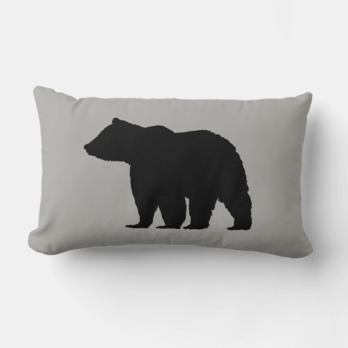 Bear Wilderness Cabin Throw Pillow