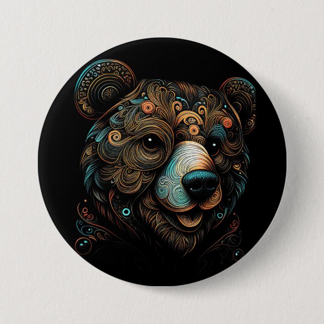 Bear Wildlife Button (Front)