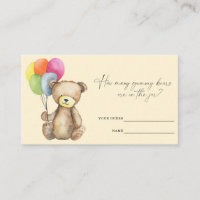 Bear with balloons - Guess how many gummy bears