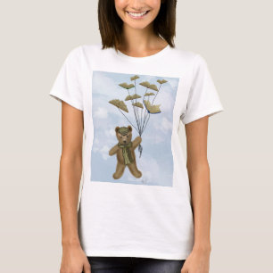 Bear with Book Butterflies 2 T-Shirt