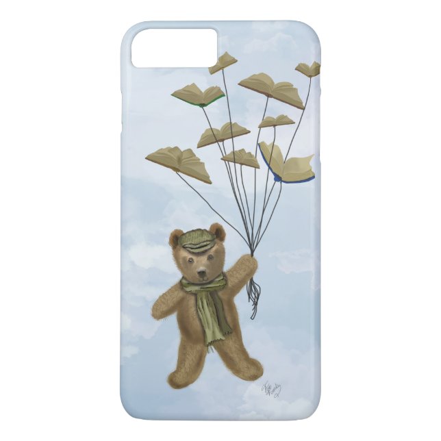 Bear with Book Butterflies 3 Case-Mate iPhone Case (Back)