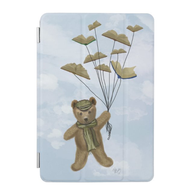 Bear with Book Butterflies 3 iPad Mini Cover (Front)