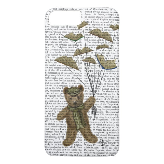 Bear with Book Butterflies Case-Mate iPhone Case (Back)