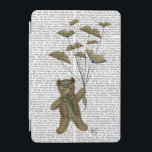 Bear with Book Butterflies iPad Mini Cover<br><div class="desc">Animals & Nature</div>