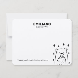 Bear with Bow Tie, Notecards