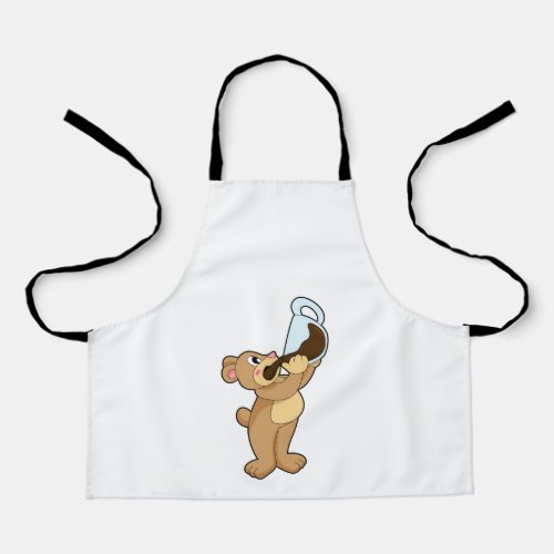 Bear with Coffee Cup Apron