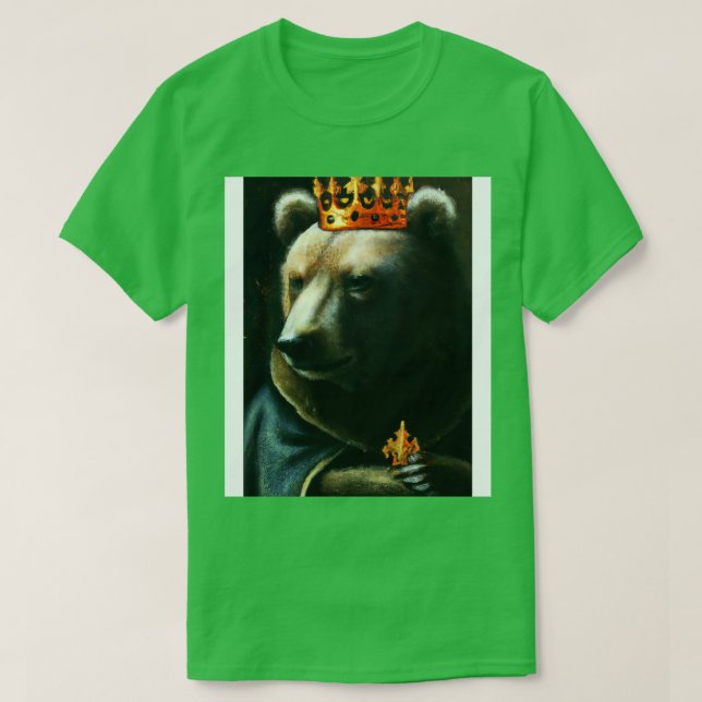 Bear with Crown 10 T-Shirt (Design Front)