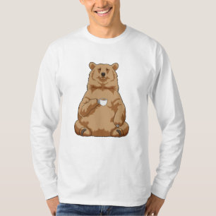 Bear with Cup of Coffee T-Shirt