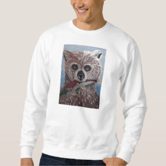 bear with fish sweat shirt