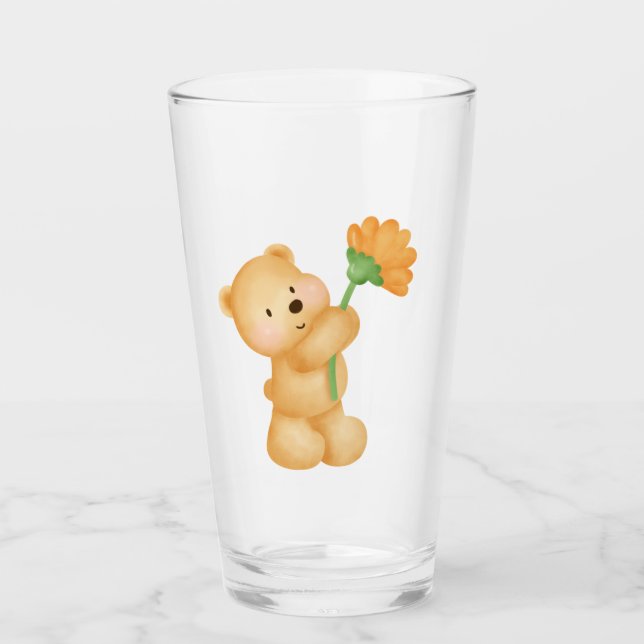 bear with flower glass (Front)