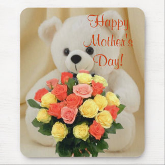 Bear With Flowers Mousepad