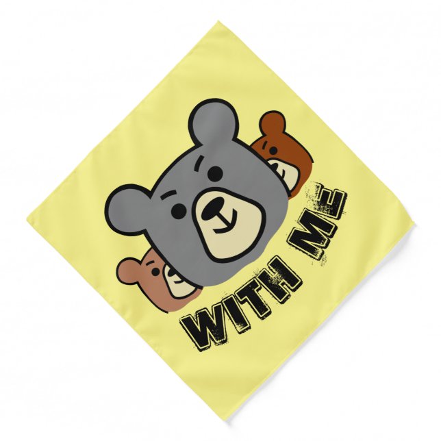 Bear With Me, Bear Bandana (Front)