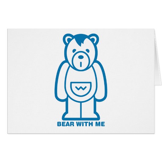 Bear with Me (Blue) Cards (Front Horizontal)