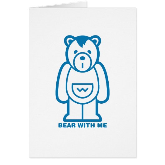 Bear with Me (Blue) Cards (Front)