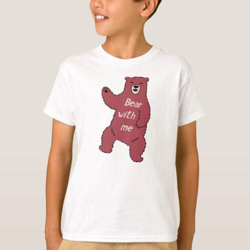 Bear with me Fitted Scoop  T_Shirt