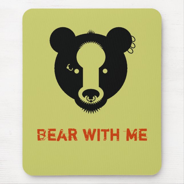 bear with me mouse pad (Front)