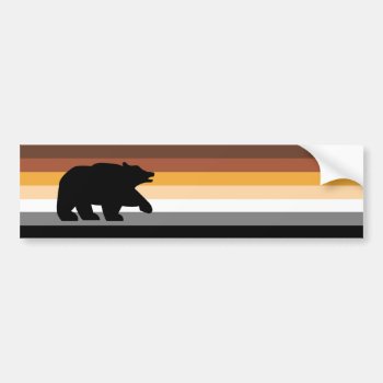 Bear With Pride Bumper Sticker by BearOnTheMountain at Zazzle