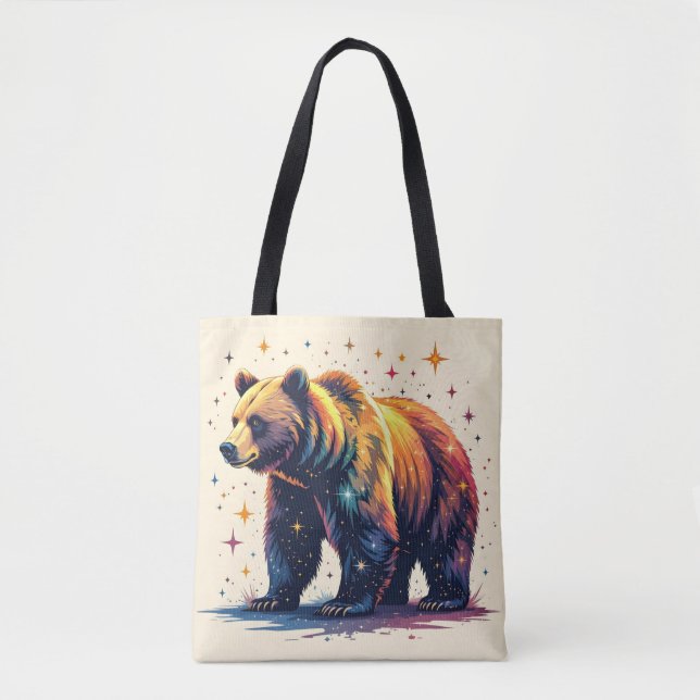 Bear with Stars Tote Bag (Front)