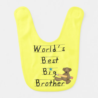 Bear World's Best Big Brother Bib