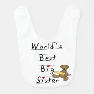 Bear World's Best Big Sister Bib