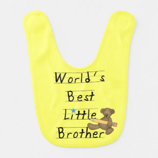 Bear World's Best Little Brother Bib