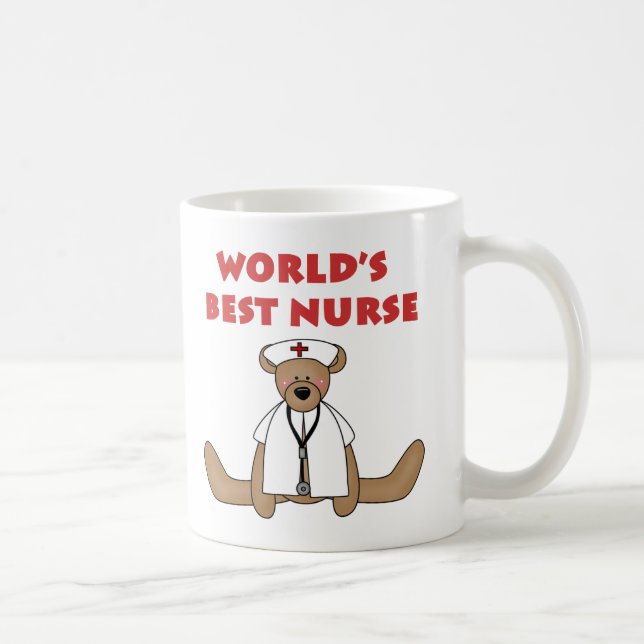 Bear World's Best Nurse Coffee Mug (Right)