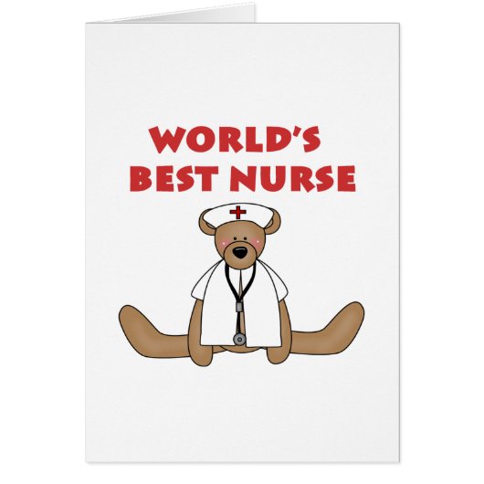 Bear World's Best Nurse T-shirts and Gifts (Front)