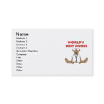 Bear World's Best Nurse T-shirts and Gifts Business Card
