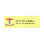 Bear World's Best Nurse T-shirts and Gifts Label