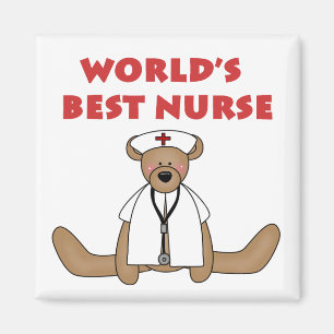 Bear World's Best Nurse T-shirts and Gifts Magnet