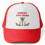Bear World's Best Nurse T-shirts and Gifts Trucker Hat
