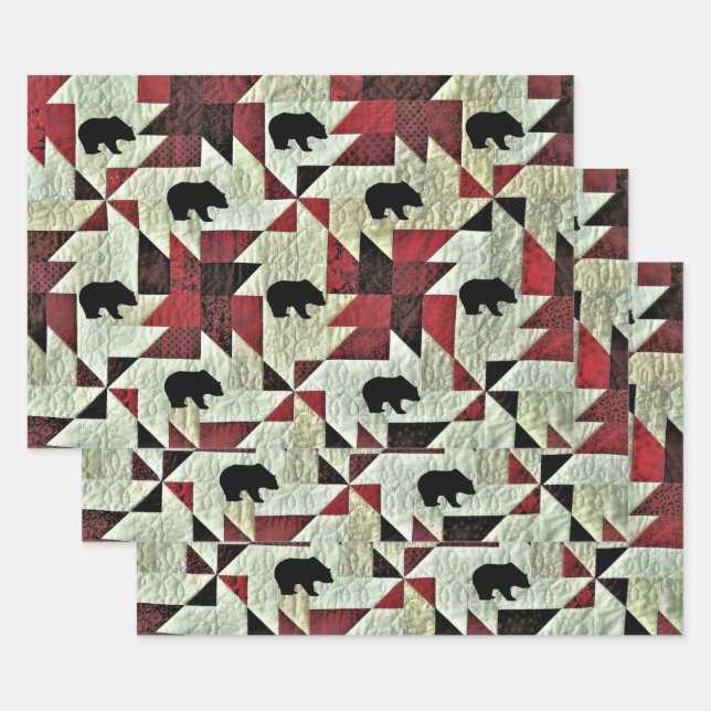 Bear Wrapping Paper Sheets (Set)