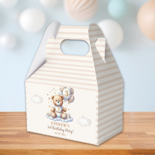 Bear-y Cute – 3rd Birthday Party Treat Boxes
