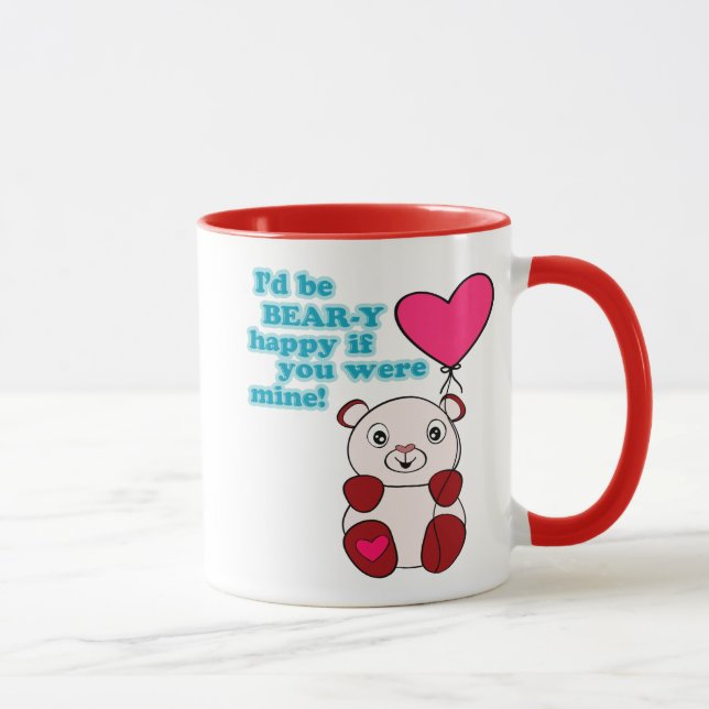 Bear-y Love Valentines Day Mug (Right)