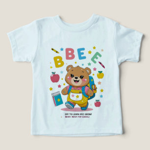 Bear-y Ready for School – Cute Kindergarten Back-t Toddler T-shirt