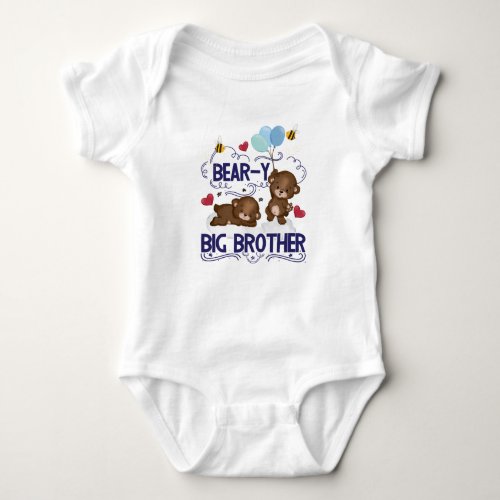 Bear_y Very Big Brother Sibling Pun Baby Bodysuit